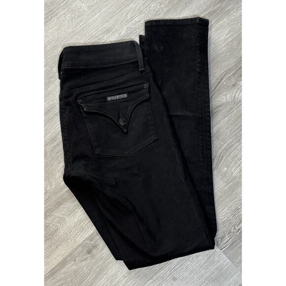 HUDSON Womens sz 26 Black COLLIN Skinny Flap Jeans - Picture 3 of 7